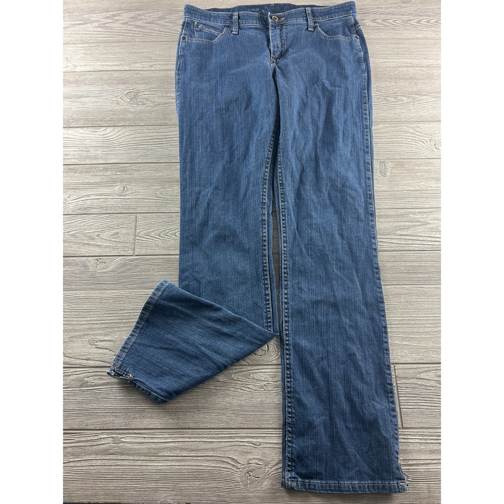 Wrangler Q-BABY WRJ30BN Mid Rise Boot Cut Jeans Blue Women 13/14